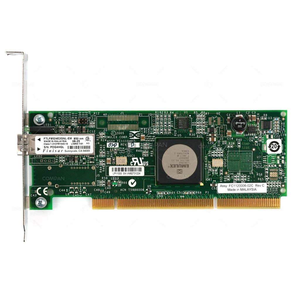 280D IBM 4GB SINGLE PORT PCI-X FIBRE CHANNEL HBA FOR POWER SERIES 46K6838, LP11000, 03N5014